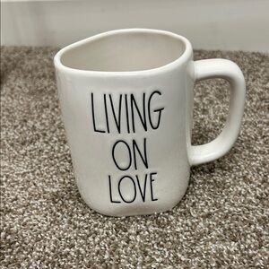 Rae Dunn Cream Mug - Living on Love
